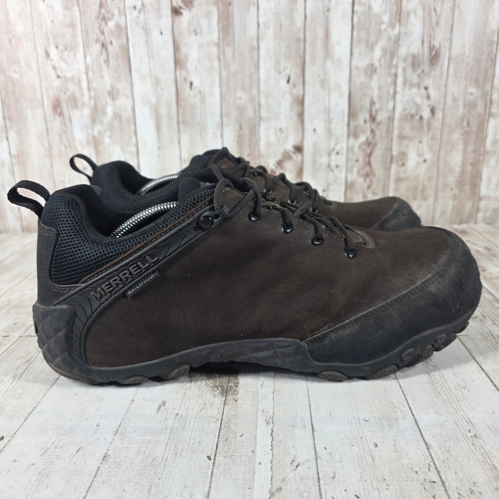 Merrell Work Jungle Moc Espresso Leather Composite Toe Waterproof Shoes Men 12 M